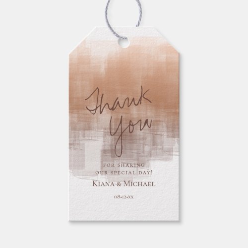 Watercolor Reflections Thank You Clay ID774 Gift Tags