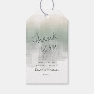 Watercolor Reflections Thank You Sage ID774 Gift Tags