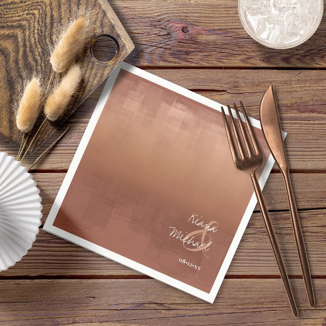 Watercolor Reflections Wedding Clay ID774 Napkins (Creator Uploaded)