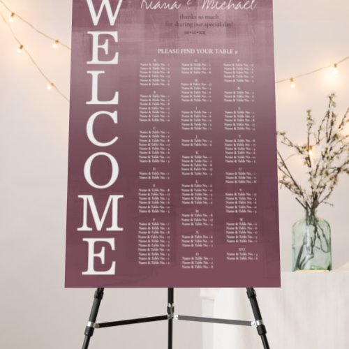 Watercolor Reflections Wedding Mauve ID774 Foam Board