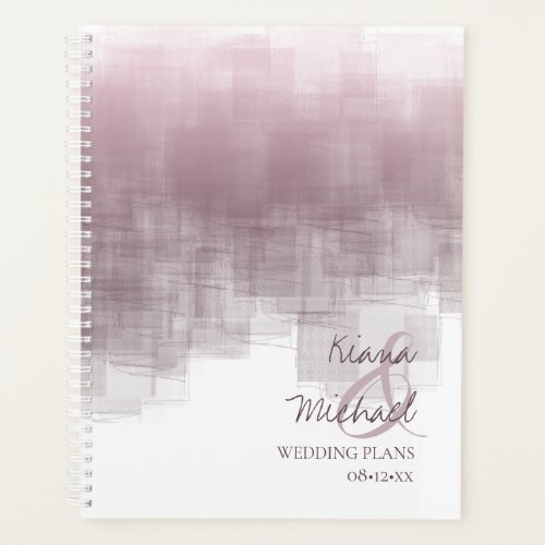 Watercolor Reflections Wedding Mauve ID774 Planner