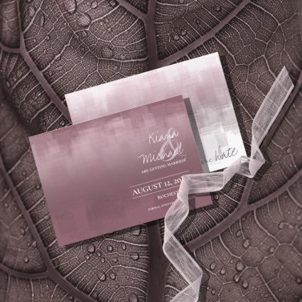 Watercolor Reflections Wedding Mauve ID774