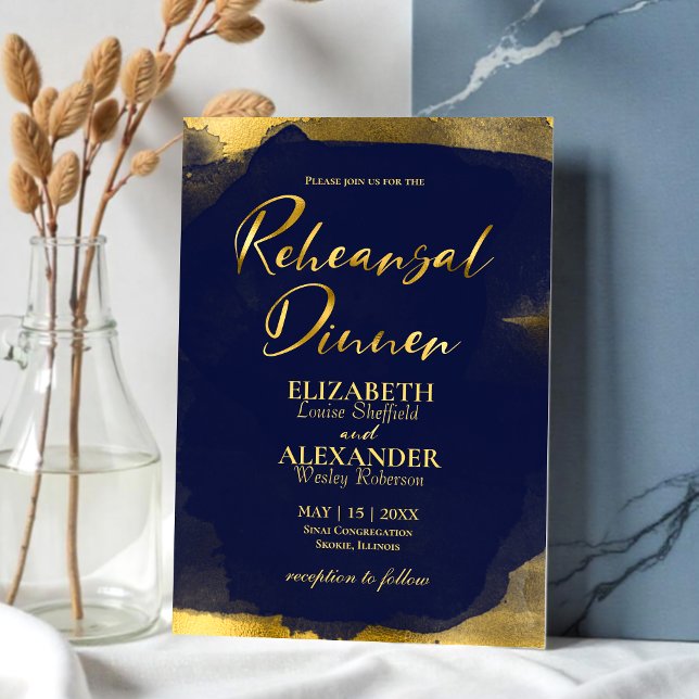 Watercolor Rehearsal Dinner Invitation | Abstract (Creator Uploaded)