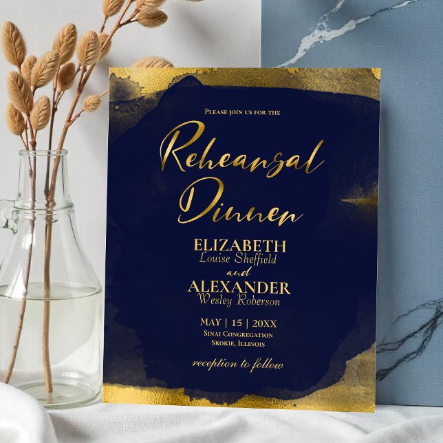 Watercolor Rehearsal Dinner Invitation | Abstract (Creator Uploaded)
