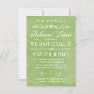 Watercolor Rehearsal Dinner Invitations