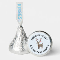 Watercolor Reindeer Kisses &amp; Christmas Wishes Hershey®'s Kisses®