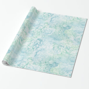 Watercolor Retro Beach Themed Wrapping Paper #3