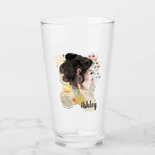 Watercolor Rey Collage Glass