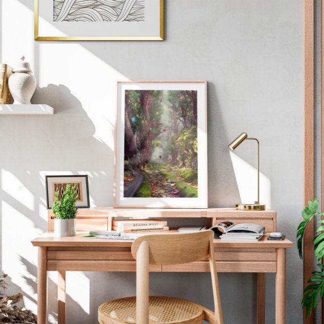 Watercolor Rock Road Wall Art (Creator Uploaded)