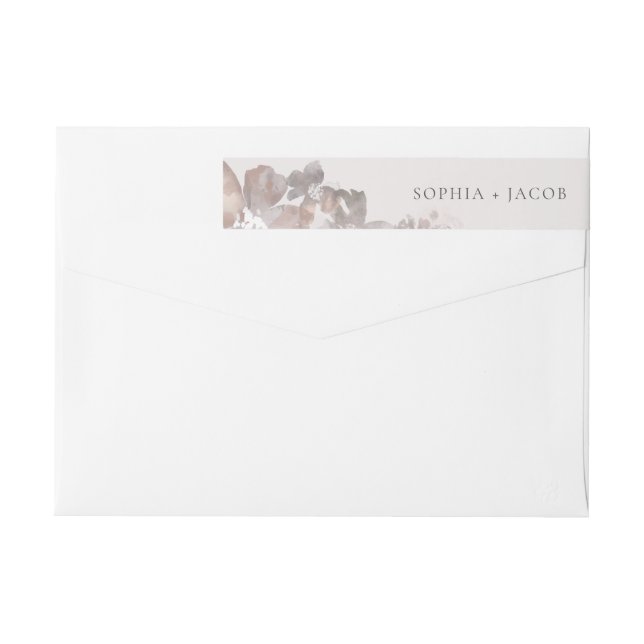 Watercolor Romance Wrap Around Label (Back)