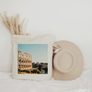 Watercolor Rome, Italy Destination Tote Bag