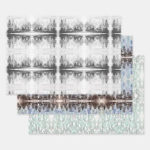 Watercolor Rorschach Effect Wrapping Paper