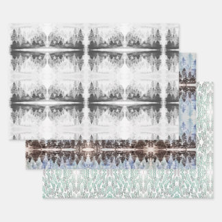 Watercolor Rorschach Effect Wrapping Paper