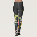 Flower Skull And Polka Dot Bouquet Leggings