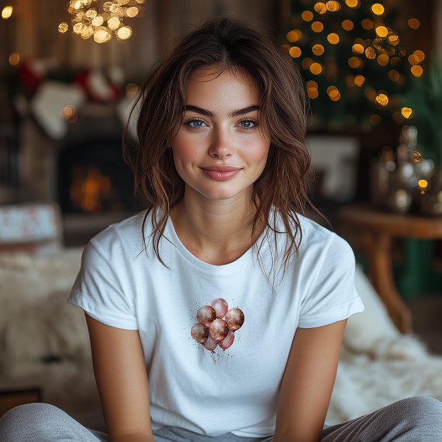 watercolor rose gold balloon T-Shirt (Creator Uploaded)