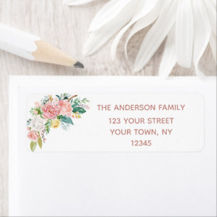 Watercolor Rose Gold Pink Glitter Sweet Sixteen Label