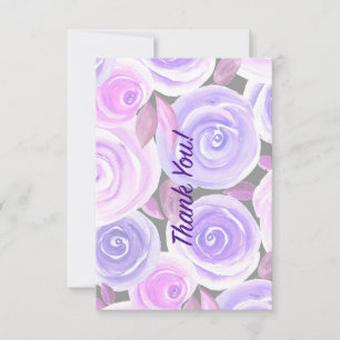 Watercolor Rose  Note Card