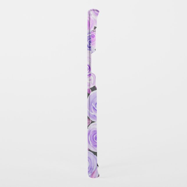 Watercolor Rose patterned Phone Case (Back/Left)
