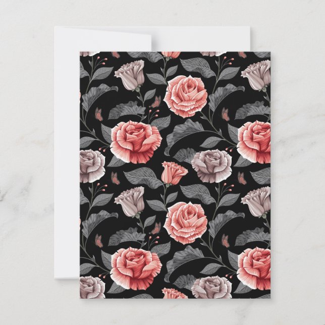 Watercolor Roses 15 Note Card (Front)