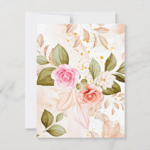 Watercolor Roses 1 Note Card