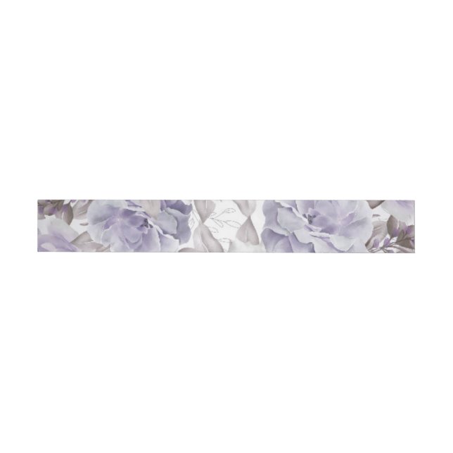 Watercolor Roses 28 Wrap Around Address Label (Individual)