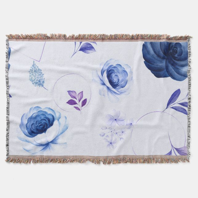 Watercolor Roses 31 Throw Blanket (Front)