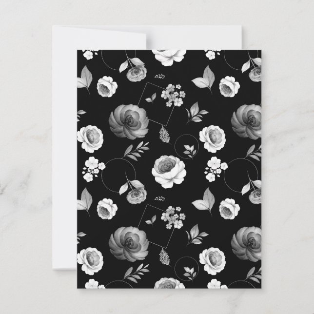 Watercolor Roses 33 Note Card (Front)
