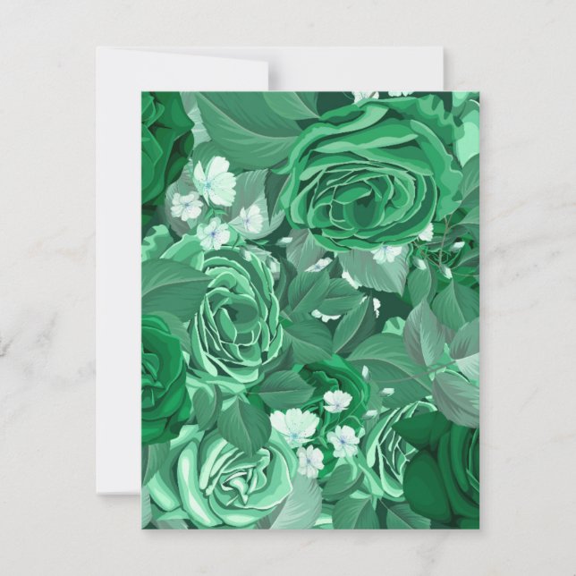 Watercolor Roses 36 Note Card (Front)