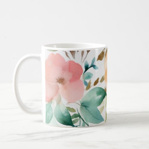 Watercolor roses 4 coffee mug