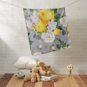 Watercolor Roses 6 Baby Blanket