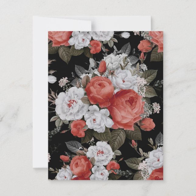 Watercolor Roses 7 Note Card (Front)
