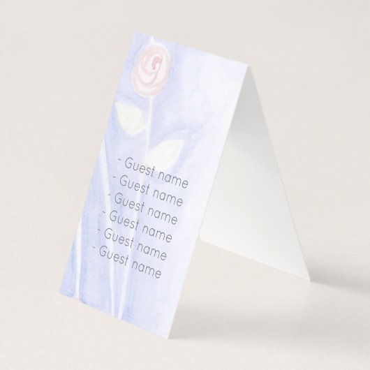 Watercolor roses and butterfly (Back)