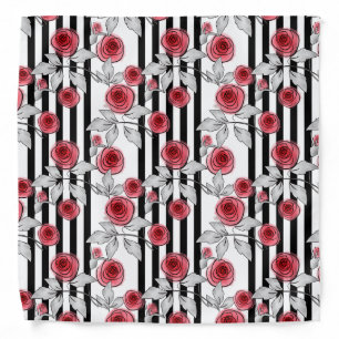 Watercolor roses bandana