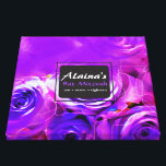 WATERCOLOR ROSES Bat Mitzvah Memory Sign-In Board Canvas Print<br><div class="desc">WELCOME!!! I can personally help you with your order! Ask me anything! EVERYTHING is customizable! All my designs are ONE-OF-A-KIND original pieces of artwork designed by me! You can only find them here! All colors, fonts and text can changed to match your desire. I can even do the Hebrew lettering...</div>
