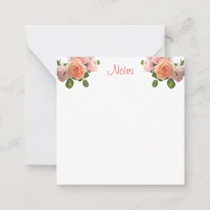 Watercolor Roses Calligraphy Script Template