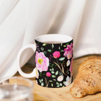 Watercolor Roses Coffee Mug