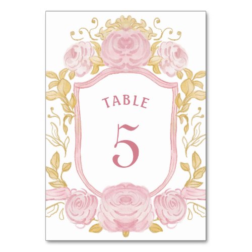 Watercolor Roses Crest
