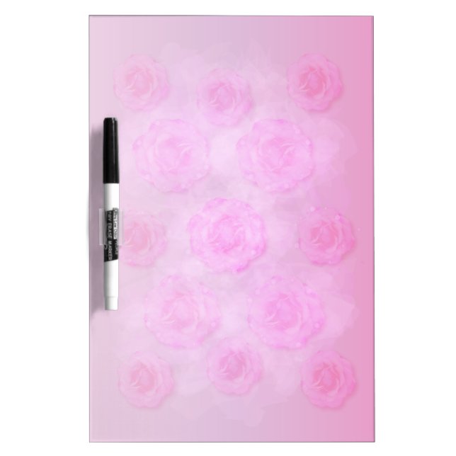 Watercolor roses Dry-Erase board (Front)