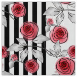 Watercolor roses fabric