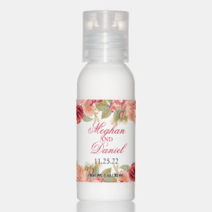 Watercolor Roses & Glitter    Hand Lotion