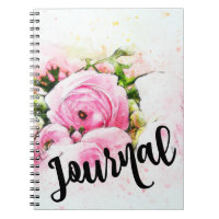 Watercolor Roses Journal