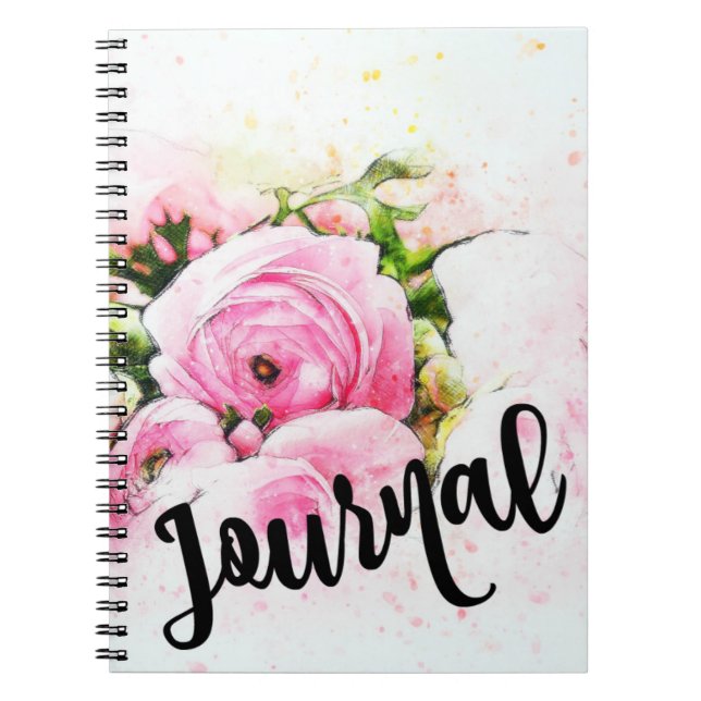 Watercolor Roses Journal (Front)