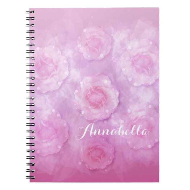 Watercolor roses notebook (Front)