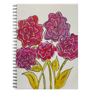 Watercolor Roses of the Heart – Floral Art Design Notebook