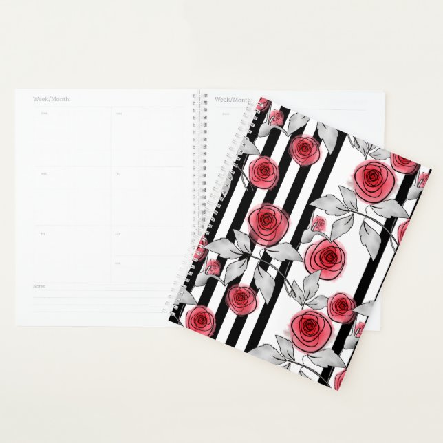 Watercolor roses planner (Display)