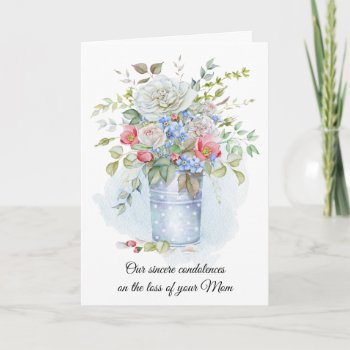Watercolor Roses  Poppies  Wildflowers Sympathy | Card by dmboyce at Zazzle