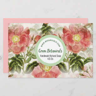 Watercolor Roses Product Brand Wrapping Paper