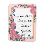 Watercolor Roses Save the Date Magnet