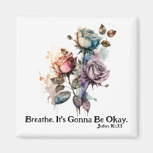 Watercolor roses scripture bible verse white