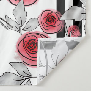 Watercolor roses tapestry